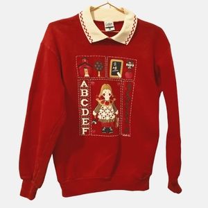 Gopher Sport Women's Red Turtleneck Sweatshirt Top M shirt classic